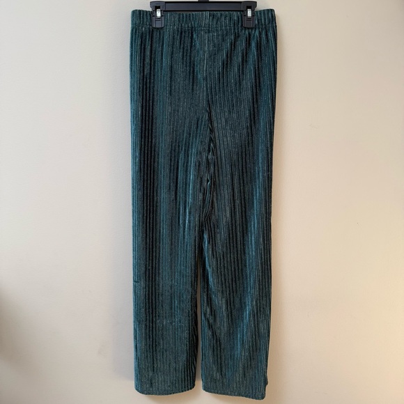 House of Harlow NWT Emerald Green Velvet Pants - Picture 4 of 6
